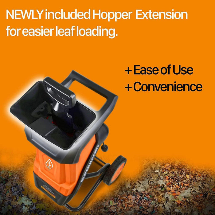 Super Handy GUT018 Electric Wood Chipper Lite - 120V Corded