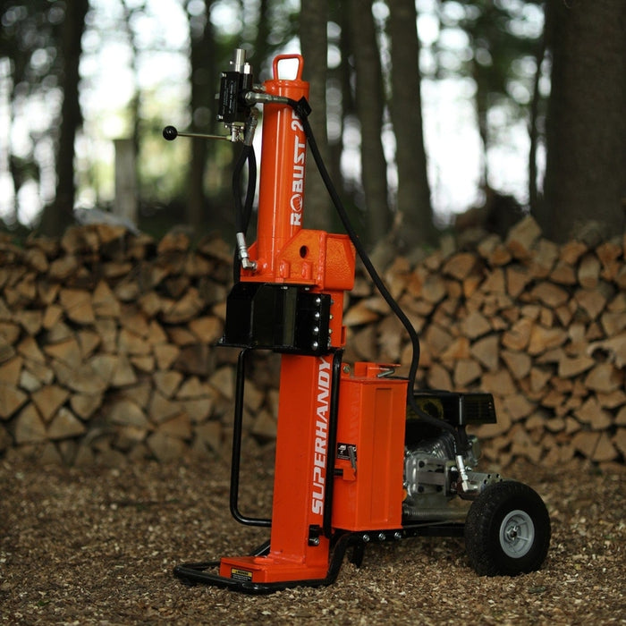 Super Handy GUO096 Portable 7HP 25 Ton Hydraulic Gas Powered Log Splitter